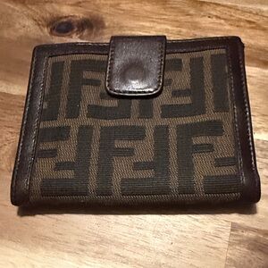 Fendi Black and Brown Men's Wallet